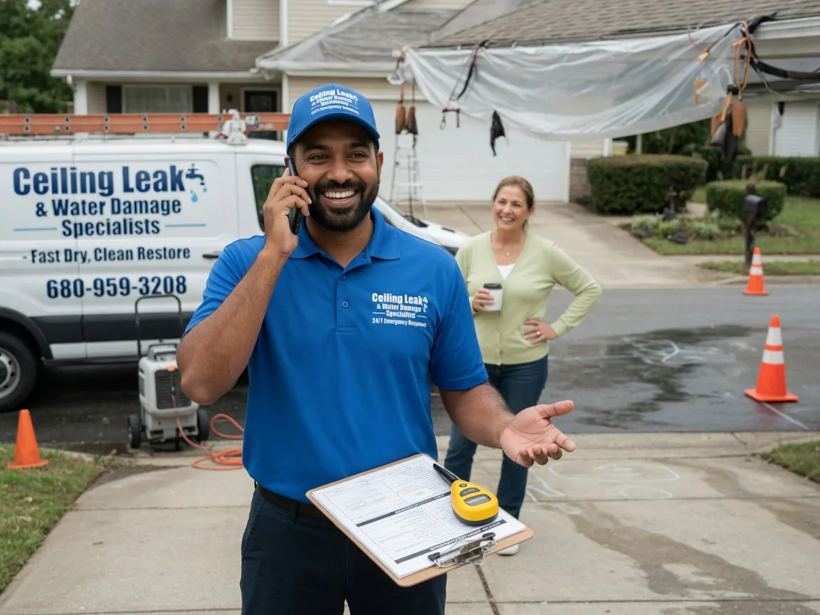 Ceiling Leak Cleanup Bunceton, MO FAQs